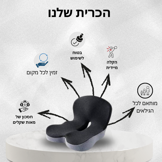 כרית ישיבה אורתופדית